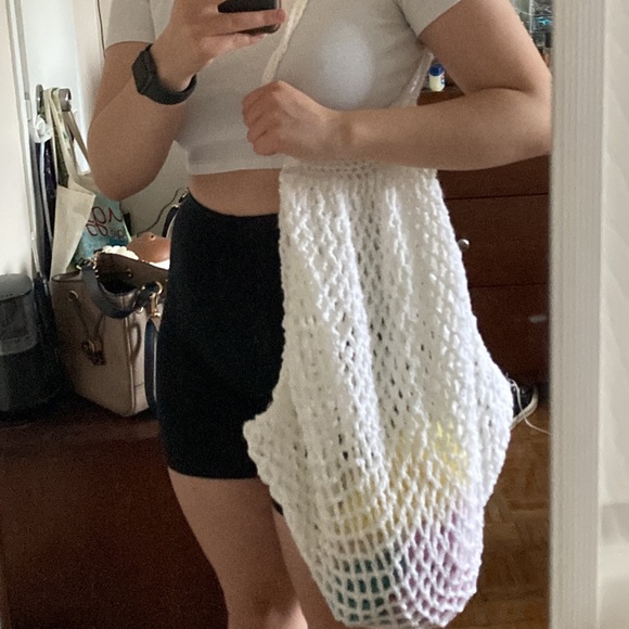 French crochet market bag handmade by me - Picture 3 of 5